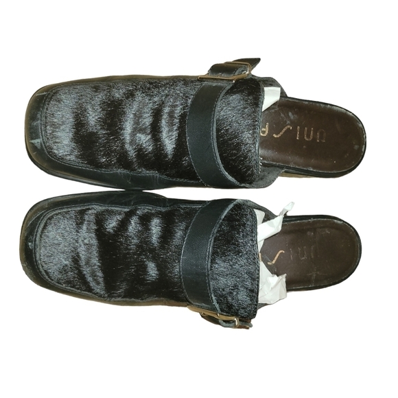 Unisa Slides fur black 8 - Picture 1 of 4